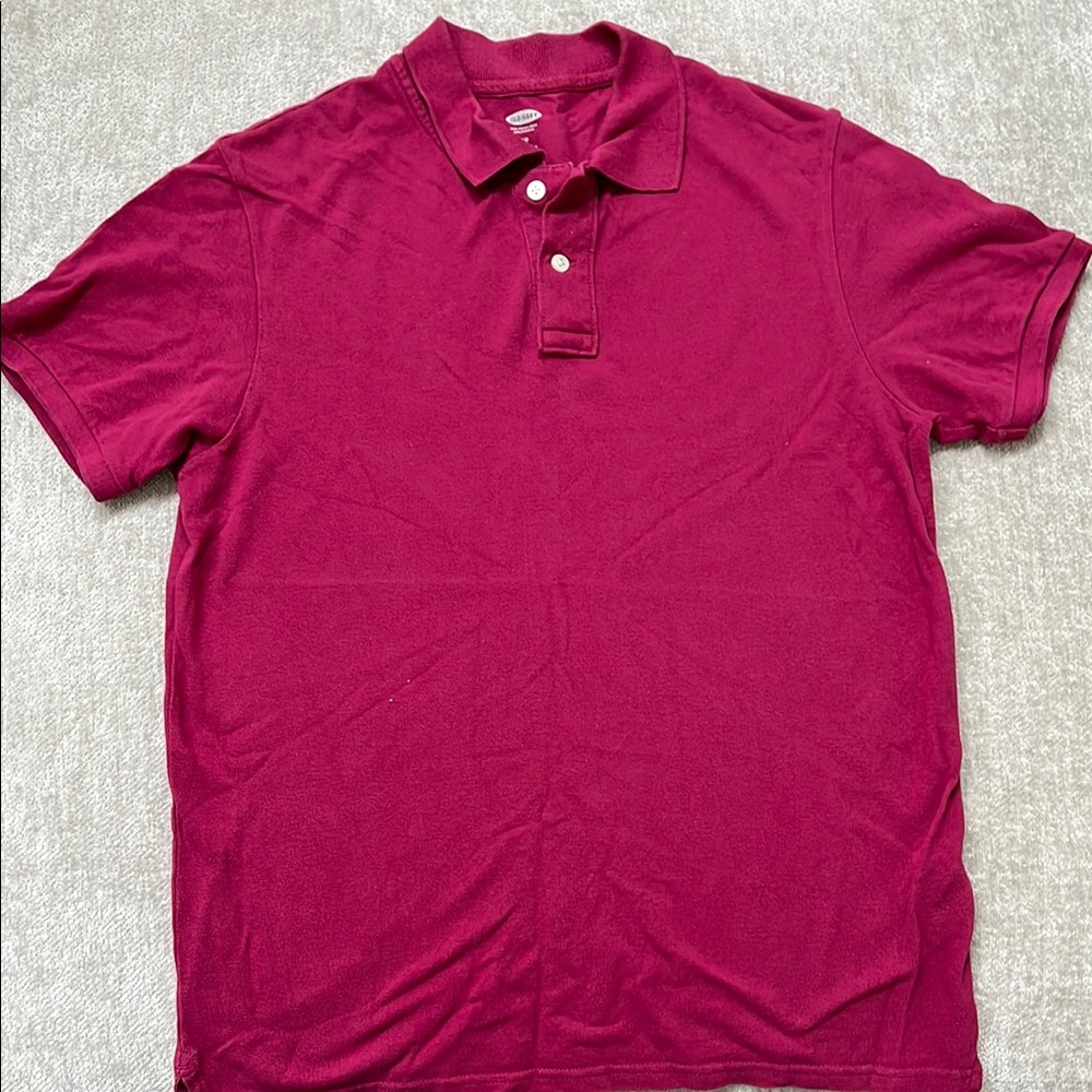 Classic Old Navy Men's Small Polo Shirt - Magenta
